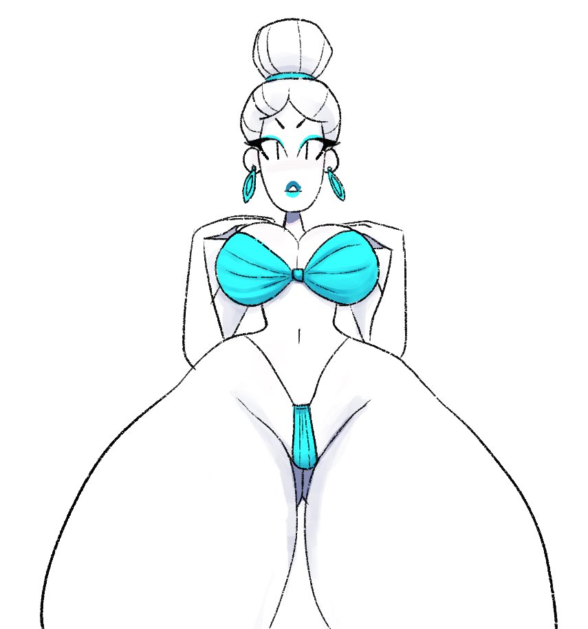 Turquoise colored doodle. #pinup #procreate