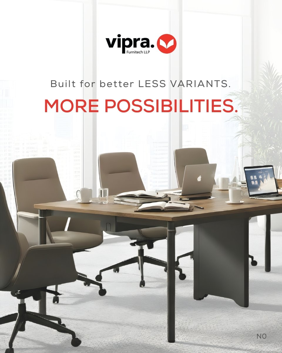 VipraFurnitech's tweet image. One system. Multiple workstyles.
N0 is engineered to deliver consistency, flexibility, and
efficiency across every workspace setup.

Explore more at: viprafurnitech.com
E: info@viprafurnitech.com
M: +91 95749 09556

#VipraFurnitech #OfficeFurniture #ModularFurniture