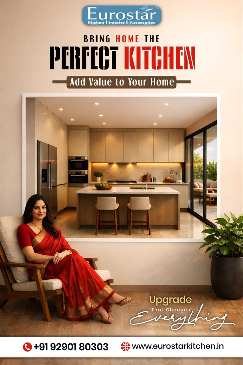eurostar_int's tweet image. Get upgraded and customized interior design for your kitchen space at an affordable price!

📞 Call now for more info: +91 92901 80303

#Eurostar #EurostarInteriors #ModularKitchen #BestKitchenColours #HyderabadHomes #InteriorDesignHyderabad #LuxuryKitchens #ModernInteriors