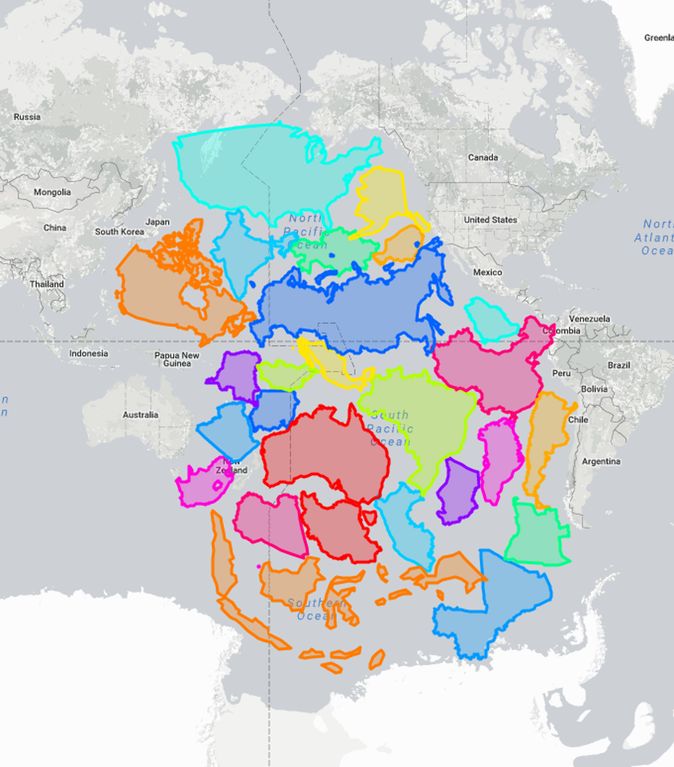 theepicmap's tweet image. The Pacific Ocean is larger than the combined landmass of every continent and island