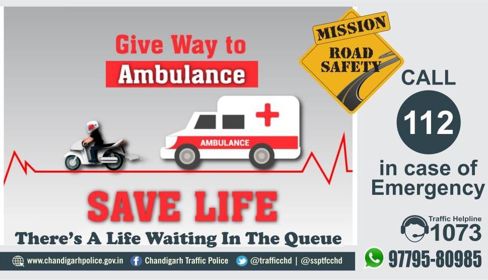 trafficchd's tweet image. That siren could be someone's dying heartbeats! If you don't give way to emergency vehicles by moving to the left &amp;amp; stopping, you could be fined ₹10000.
#giveaway #drivesafe #RoadSafety
#WeCareForYou