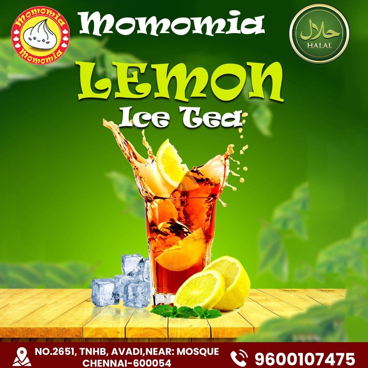 MMomomia's tweet photo. 🍋 Chill your thirst with a zesty twist! 🧊
Refreshing, tangy, and perfectly brewed

✅ Fresh Taste
✅ Premium Quality
✅ Halal Certified

📍 No.2651, TNHB, Avadi, Near Mosque, Chennai – 600054
📞 9600107475

#Momomia #LemonIceTea #IceTeaLovers #SummerDrink #RefreshingDrink https://t.co/kk4nWXE1tn