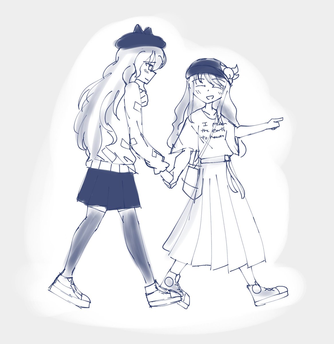 These outfits are so cute!
I couldn't draw it very well but here...