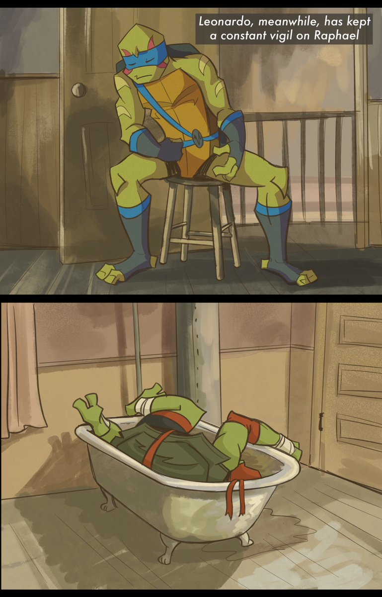 McDuckyArt's tweet photo. I realized I haven’t posted any of my tmnt stuff on here. Here’s one I did like a year ago and it still funny to me
#riseofthetmnt #rottmnt https://t.co/K4QRJU7jDB