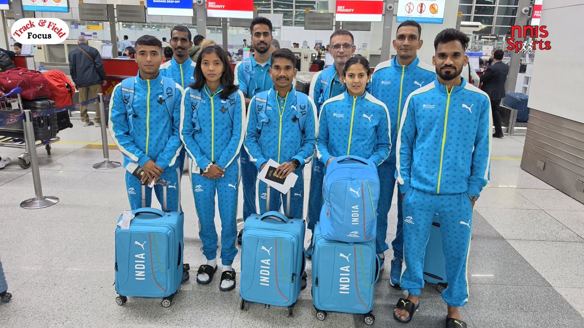 nnis_sports's tweet image. The Indian race walking team leaves for Brazil ✈️

The World Athletics Race Walking Team Championships will be held on April 12.

#Athletics #IndianAthletics #TrackandField #NNISSports