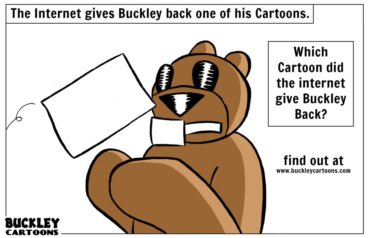 BuckleyCartoons's tweet image. Click here to find out!  buckleycartoons.com 
#Internet #Cartoon #Return