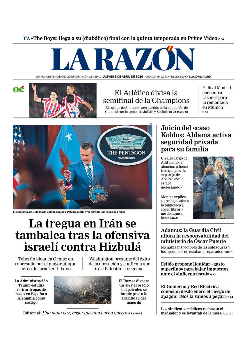 La Razón tweet media