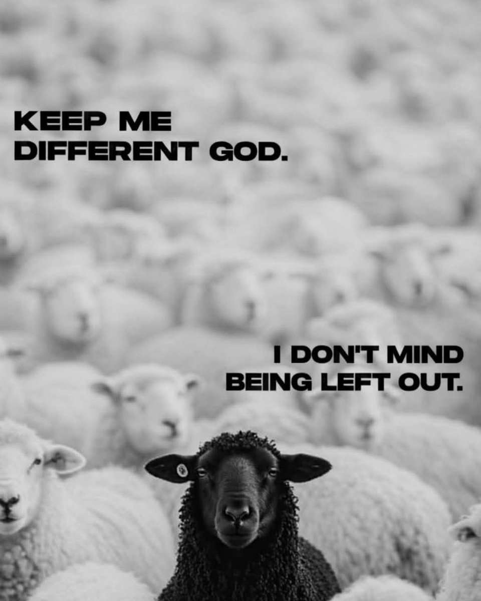 JesusNoted's tweet photo. Keep me different, Lord.

Not every place fits me.
Not every trend is for me.
Not every open door is meant for me.

And that is okay.

I do not need to force myself to belong where You did not call me. Give me peace when I feel left out, and remind me that being set apart is not a loss. It is protection.

My goal is to please You, not people.
My goal is to follow You, not the crowd.
Even if it feels lonely sometimes, help me stay true to what is right.

“Am I now trying to win the approval of human beings, or of God?”Galatians 1:10

Guard my heart, guide my choices, and keep me close to You. 

If being different means walking with You, then let me stay different. 🙇🏻🤍