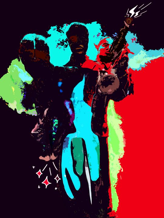BAPUNK11's tweet photo. Art of the Day! "Jazz II". Buy at: https://t.co/SPJl0xah2v https://t.co/KsAfSIgGxG