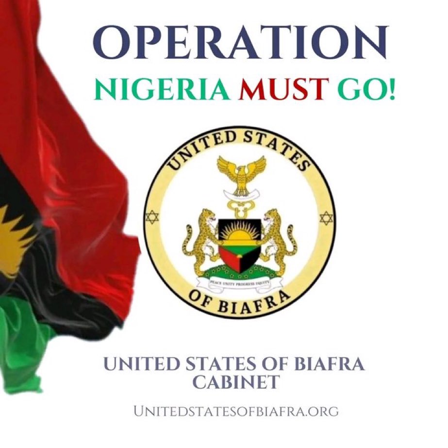 USBiafraFirst's tweet image. NIGERIA MUST GO" ACTIVATED.

Nigeria must go out of BiafraLand 

Join us in Nation Building

Fund your government 

Unitedstatesofbiafra.org

newdimensionmandate.com

#USB