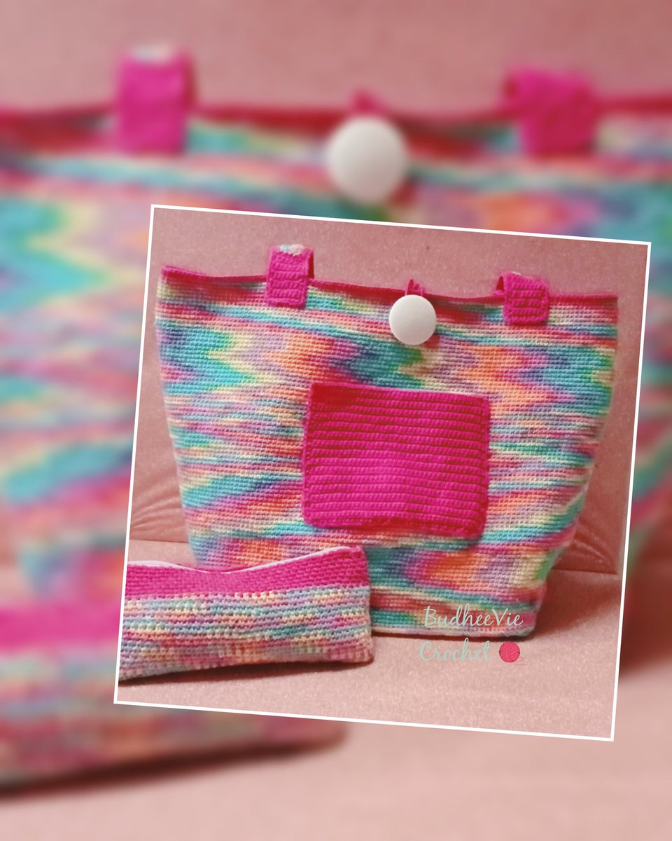 budhee_vie's tweet photo. 🌈 rainbow bag 👛 🌈🧶 #crochet #merajut #handmade #totebag #aprilmonth #10.4.26 🧶🧶 https://t.co/QwhCwDF8u3