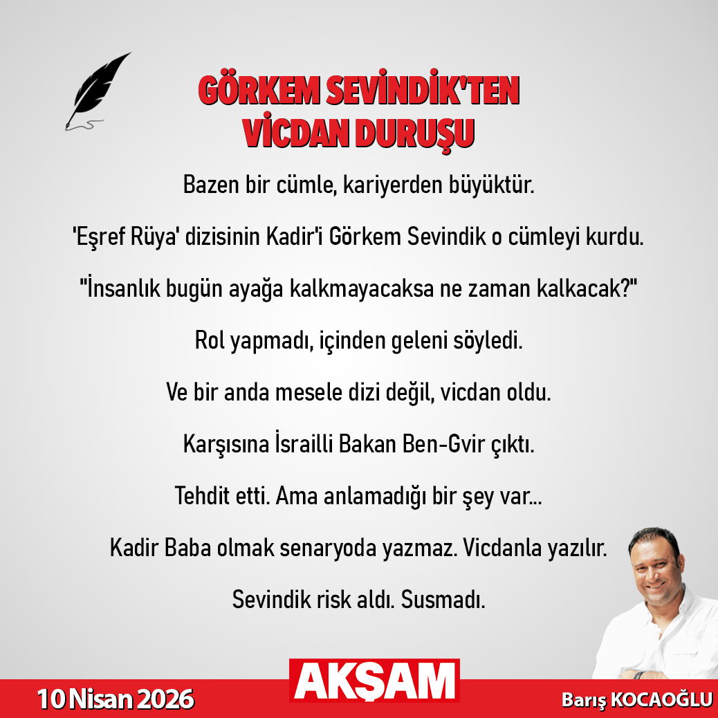 Aksam's tweet photo. ✍️Barış Kocaoğlu yazdı... "Görkem Sevindik'ten vicdan duruşu"

@bariskocaoglu66
https://t.co/zOljhIxxdN https://t.co/OkamraXnOW