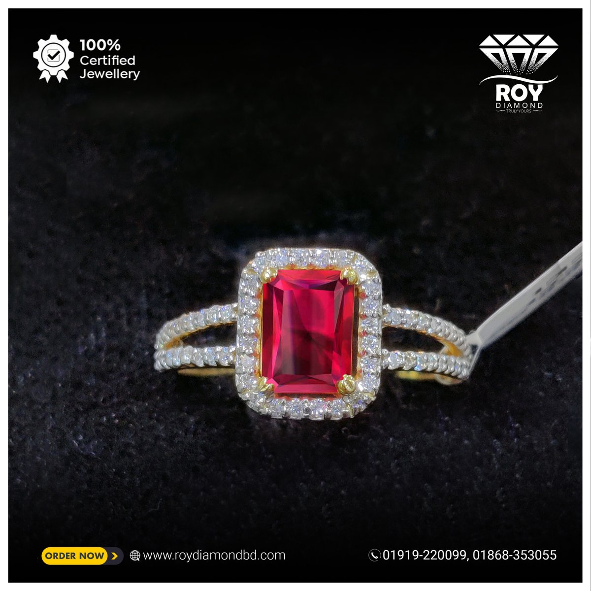 roydiamondbd's tweet image. 💎 Diamond Ladies Ring 💍✨💥 বৈশাখী অফারের ঝড় চলছে! 😍 ডায়মন্ড জুয়েলারিতে ধামাকা ডিসকাউন্ট 🔥
✨#RoyDiamond #DiamondRoy #রয়_ডায়মন্ড #ডায়মন্ড_রয় #DiamondJewellery #UttaraJewellery #DhakaDiamond #DiamondRing #DiamondRingOffer #DiamondJewellery #EngagementRingBD #Wedding