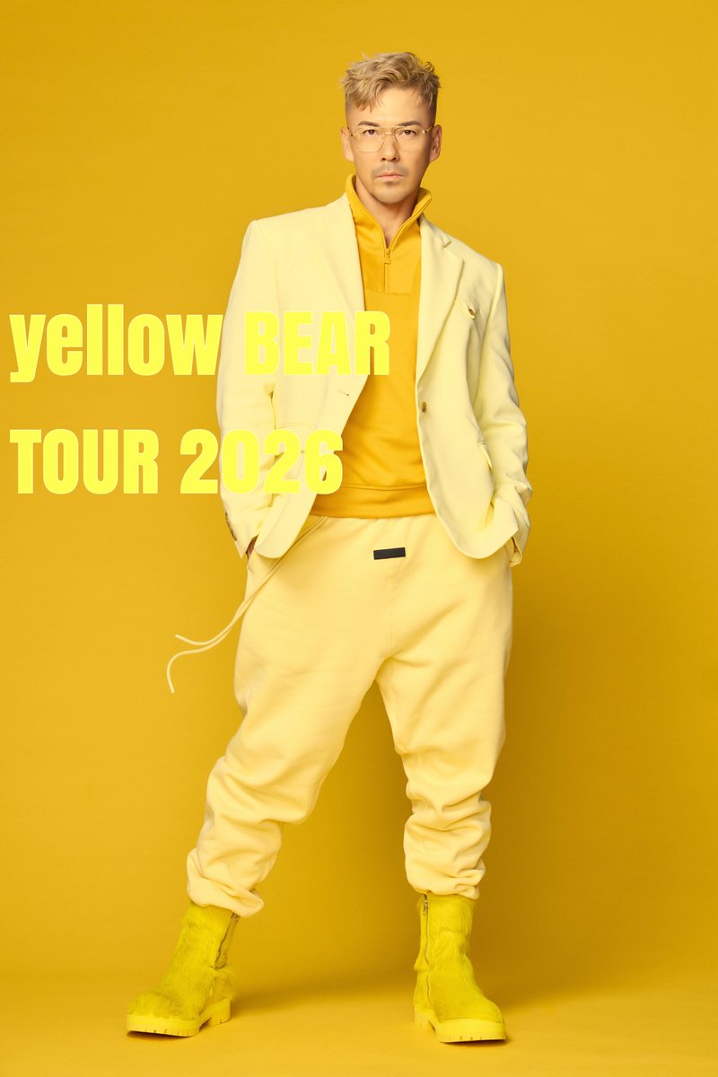 toshi_YONEKURA's tweet photo. “yellow BEAR” TOUR 2026

4/11 東京・新宿ReNY
4/12 東京・新宿ReNY

いよいよ全国ツアーが始まります🧸

チケット: https://t.co/uMiaxOVkQ1 https://t.co/4seN5x3F5R