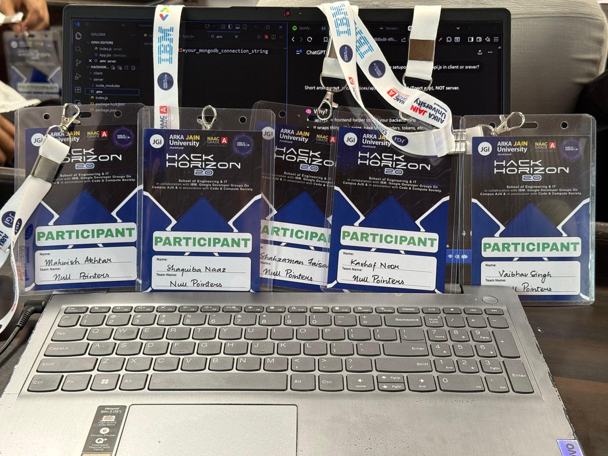 NaazShaquiba's tweet image. First 24-hour hackathon 🚀
HackHorizon, here I come!

Excited, nervous, and ready to build something crazy 💻✨
Need all your wishes &amp;amp; a little bit of luck 🤞

Let’s see what I can pull off in 24 hours 👀🔥
#Hackathon #HackHorizon #FirstHackathon