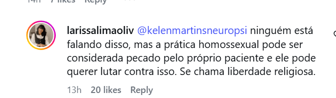 _pixo's tweet photo. e é obvio que ela não bota o crp dela pra jogo no instagram pra ficar chamando falta de ética de perseguição religiosa num pais com 26% de crente e maioria HEGEMONICA cristã, abrindo mais uma de varias denuncias que essa mona deve ter no cfp agora mesmo https://t.co/e8u7NY6Z5p