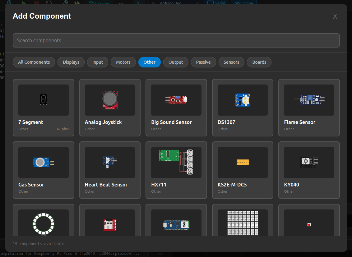 dfrobotcn's tweet image. Open-source hardware simulator you can self-host with one Docker command.

Velxio lets you drag-and-drop Arduino, ESP32, and Raspberry Pi boards in the browser — wire components, write code, run it. No hardware needed.

Great for prototyping before you commit to real wiring, or