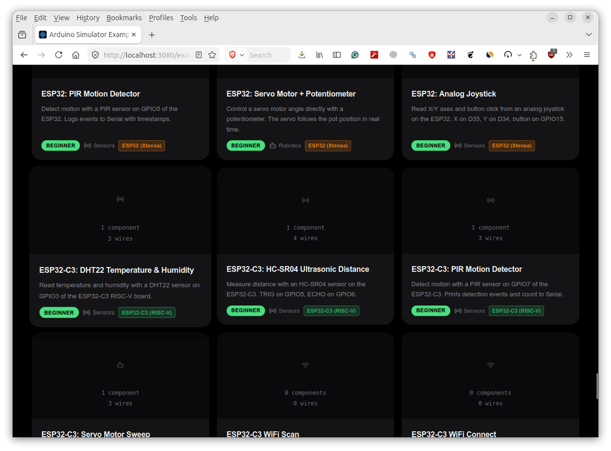 dfrobotcn's tweet image. Open-source hardware simulator you can self-host with one Docker command.

Velxio lets you drag-and-drop Arduino, ESP32, and Raspberry Pi boards in the browser — wire components, write code, run it. No hardware needed.

Great for prototyping before you commit to real wiring, or