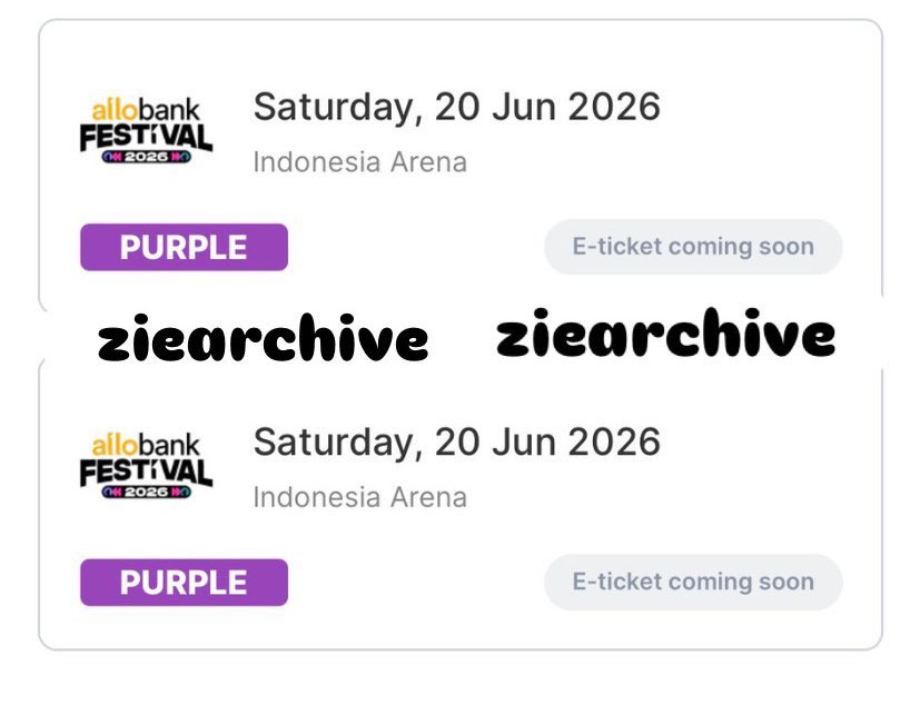 𝚣𝚒𝚎𝚊𝚛𝚌𝚑𝚒𝚟𝚎 🐣|| JASTIP JASWAR TICKETING tweet media