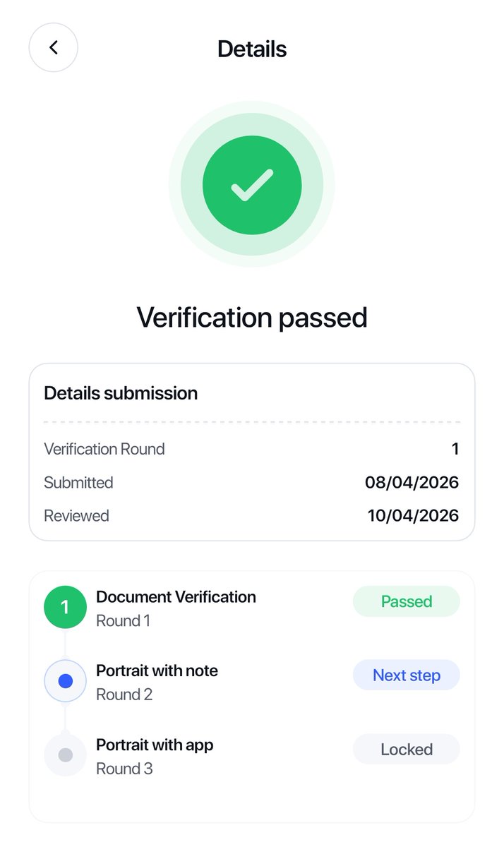 interlinklabsph's tweet image. 📃Document Verification Round 1  ✅DONE

👉NEXT STEP:  Portrait With Note Verification

How's your KYC doing so far?

#InterLink #ITLG #ITL