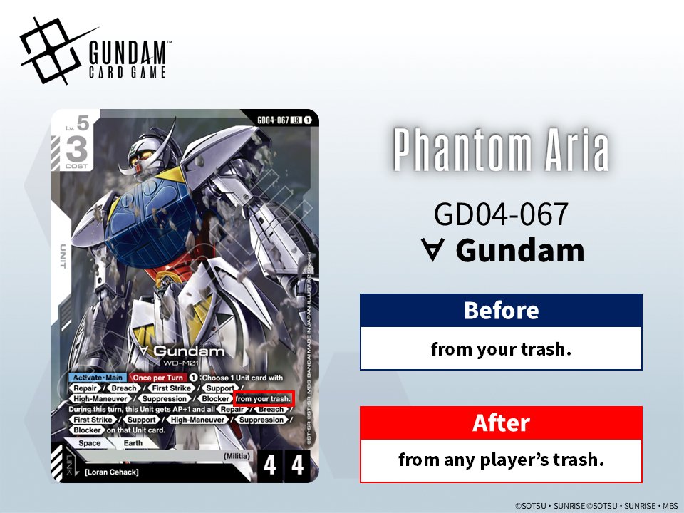 GUNDAM CARD GAME English Version tweet media