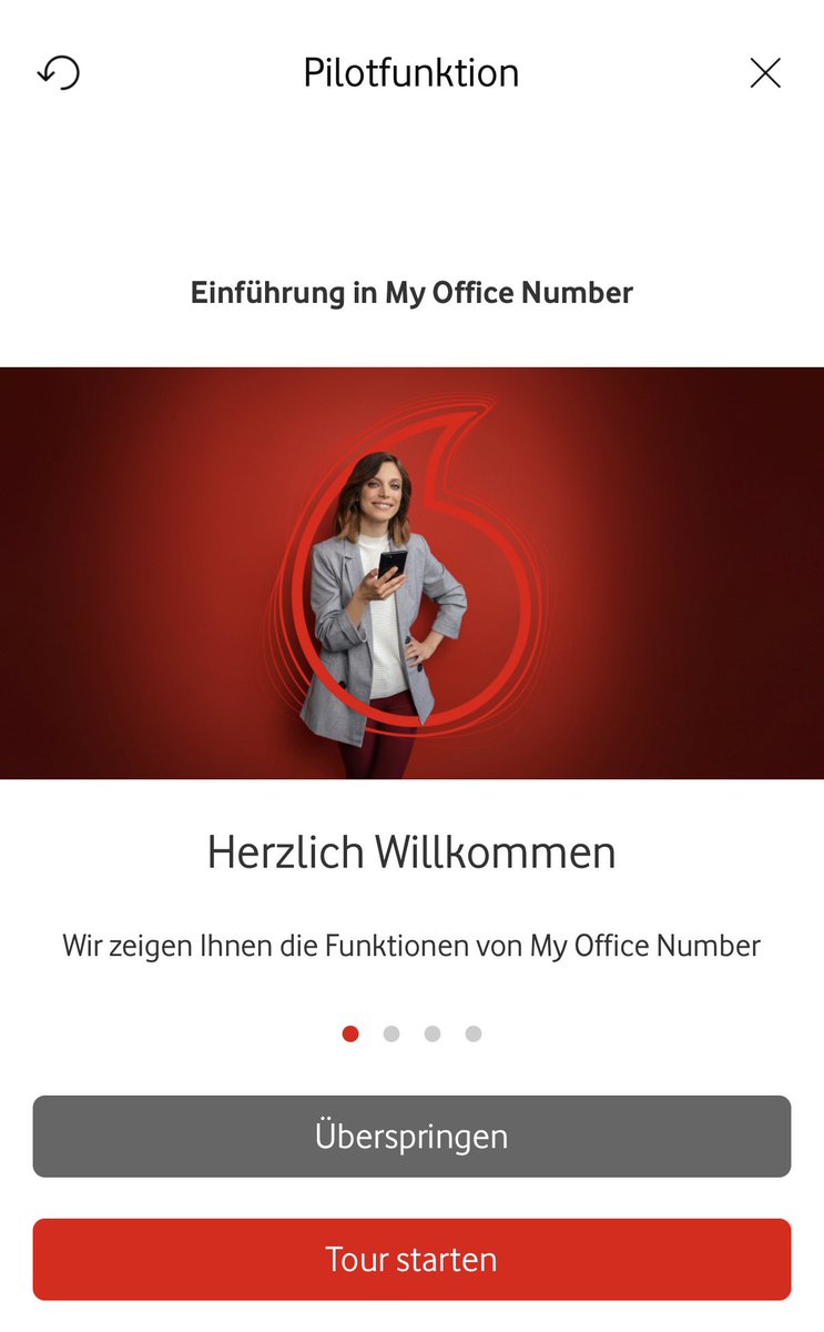 ThorstenDoerr's tweet photo. @vodafone_de hat die MeinVodafone App für iOS in Version 15.7.0 veröffentlicht - weiterhin wird die Einführungstour bei My Office Number angezeigt.
Bug der seit über einem Jahr vorhanden ist…

@heiseonline @teltarif https://t.co/DYuwzCvmUx