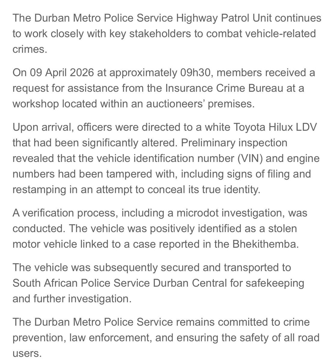 view4you_sa's tweet image. Stolen Car Found at Auction, a well known Auction‼️

When we tell people to please book View4You when going bid/buy car at an Auction we are serious. 

We have come a cross this and even worse stuff at Auctions. 

People remember Auctions sell as is, that is where all the junk