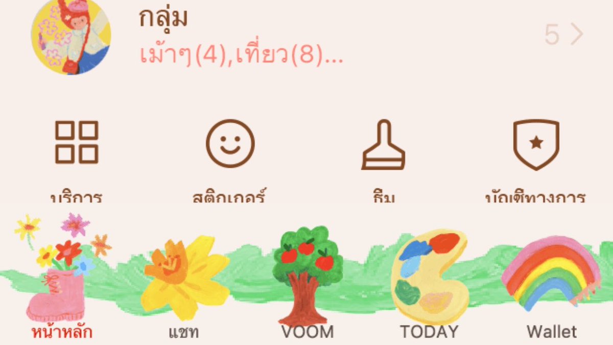 ธีมไลน์ที่ดีเทลน่ารักที่สุด <3 🍄🌸🌼🌷💐⛅️🪷🖼️🚿