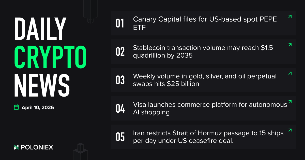 Poloniex's tweet image. Blockchain News | Apr 10

📢 Catch up with the latest crypto trends and trade smarter with ZERO trading fees on Poloniex! 🚀

#CryptoNews #PoloniexNEWS