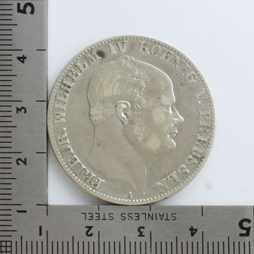 ドイツ プロイセン王国 1859 1ターレル銀貨 フリードリヒ