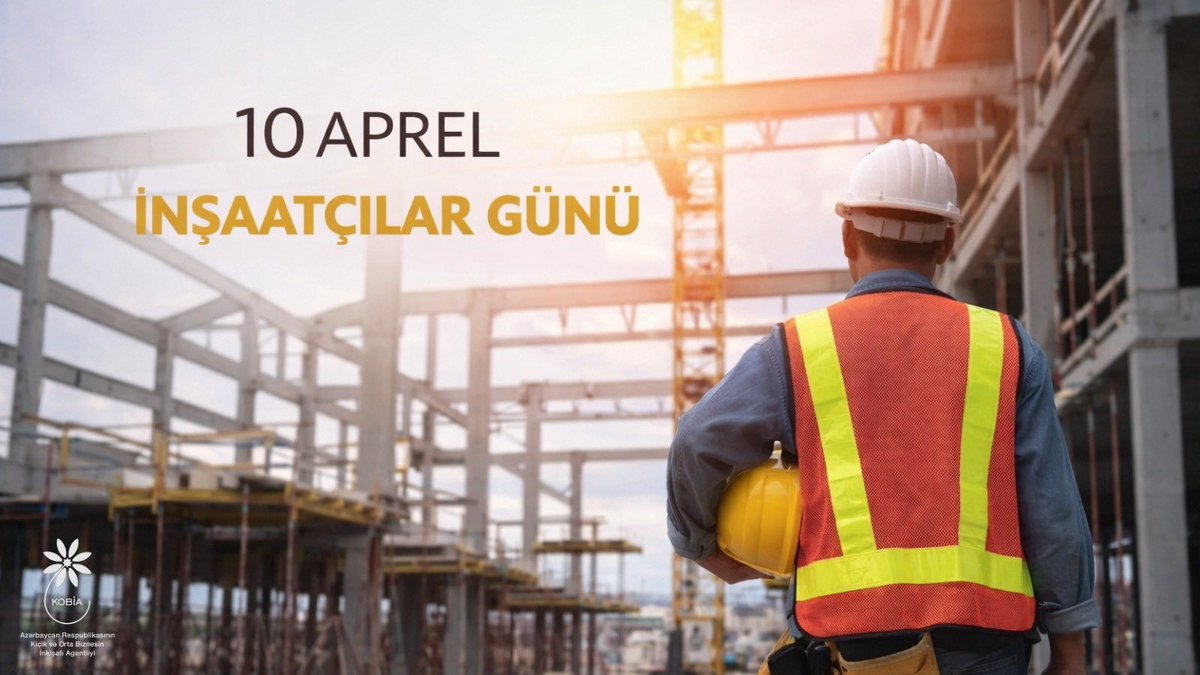 MammadovOrkh's tweet image. 🏗️İnşaat sektorunda fəaliyyət göstərən #KOB-ları və sahənin mütəxəssislərini İnşaatçılar Günü münasibətilə təbrik edirik. Ölkəmizdə şəhərsalma prosesinə və infrastrukturun inkişafına verdiyiniz töhfəyə görə təşəkkür edir, fəaliyyətinizdə uğurlar arzulayırıq! 🚧 🦺