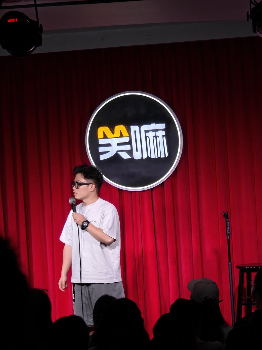 Horacio51's tweet photo. "Last night’s show was chaos… in the BEST way. Audience yelled requests, I forgot my own punchline, and we all bonded over bad karaoke. Who needs a script when you’ve got this energy  #LiveComedy #VibeCheck" https://t.co/GGeubf23Yj