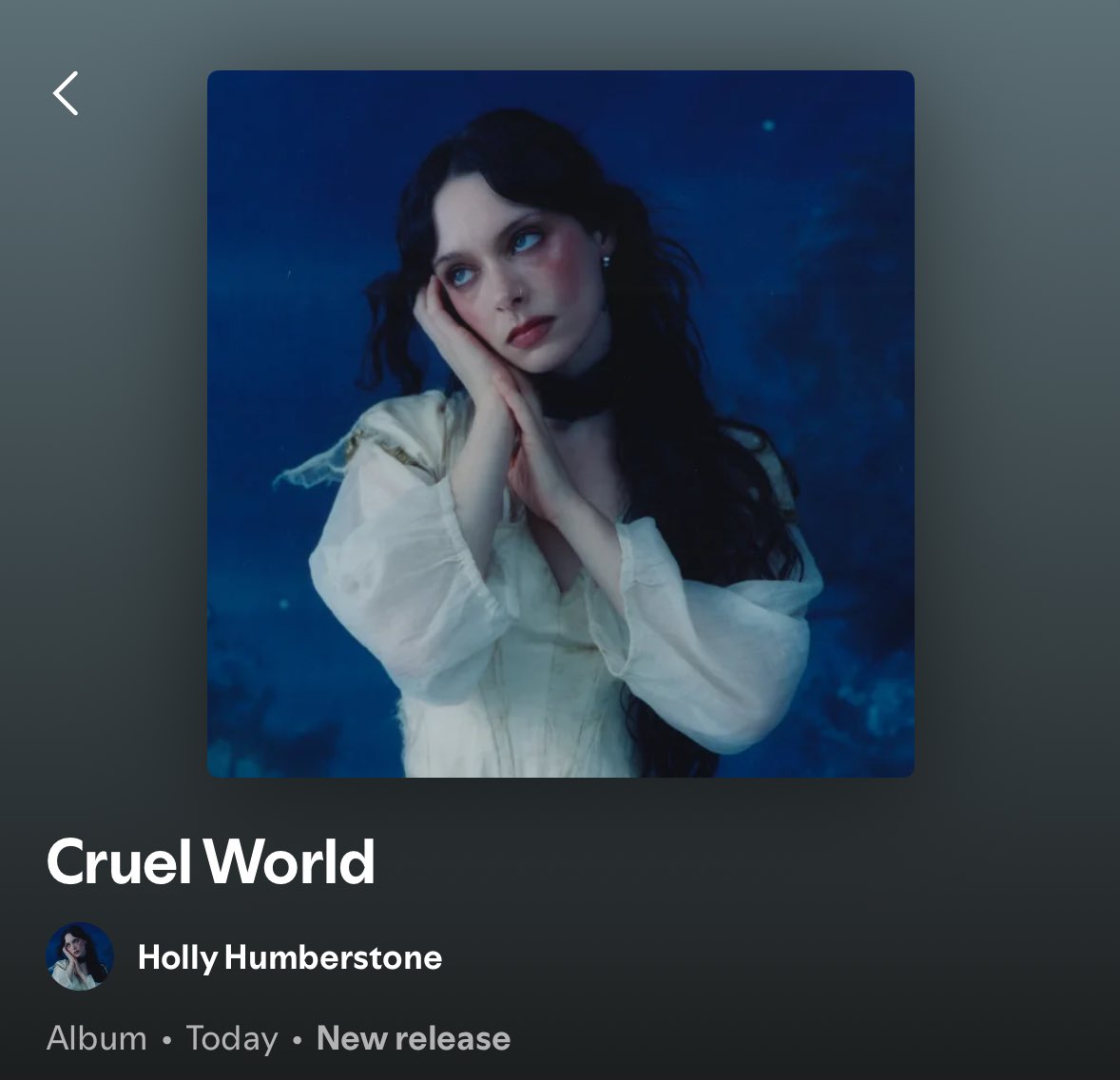 when i get to the “album of the year” competition but cruel world is already there