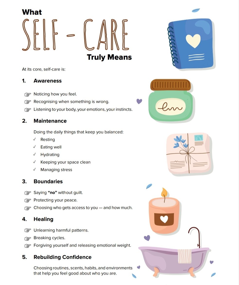 BlackExcuse's tweet photo. Chapter 1 is where you stop ignoring yourself…

and start your healing journey.

No more pretending. Just growth.

The Self-Care Bible — this is your first step.

https://t.co/aibUlRAH7X

#SelfCare #HealingJourney #InnerGrowth #ChooseYourself #GlowUp #BlackExcuse #BEEssence https://t.co/t0rvZmnFR7