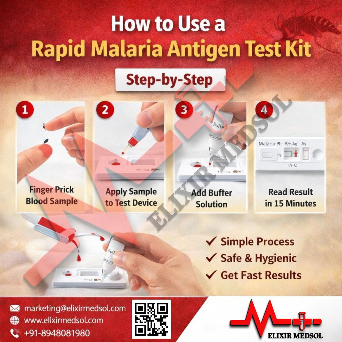 elixirmedsol's tweet image. Trusted Malaria Rapid Testing Kits by Elixir Medsol

📧 marketing@elixirmedsol.com
🌐 elixirmedsol.com
📞 +91-8948081980
⸻
#HowItWorks #RapidTesting #MalariaAwareness #POCT #HealthcareIndia #ElixirMedsol #EarlyDiagnosis #TestEarlySaveLives