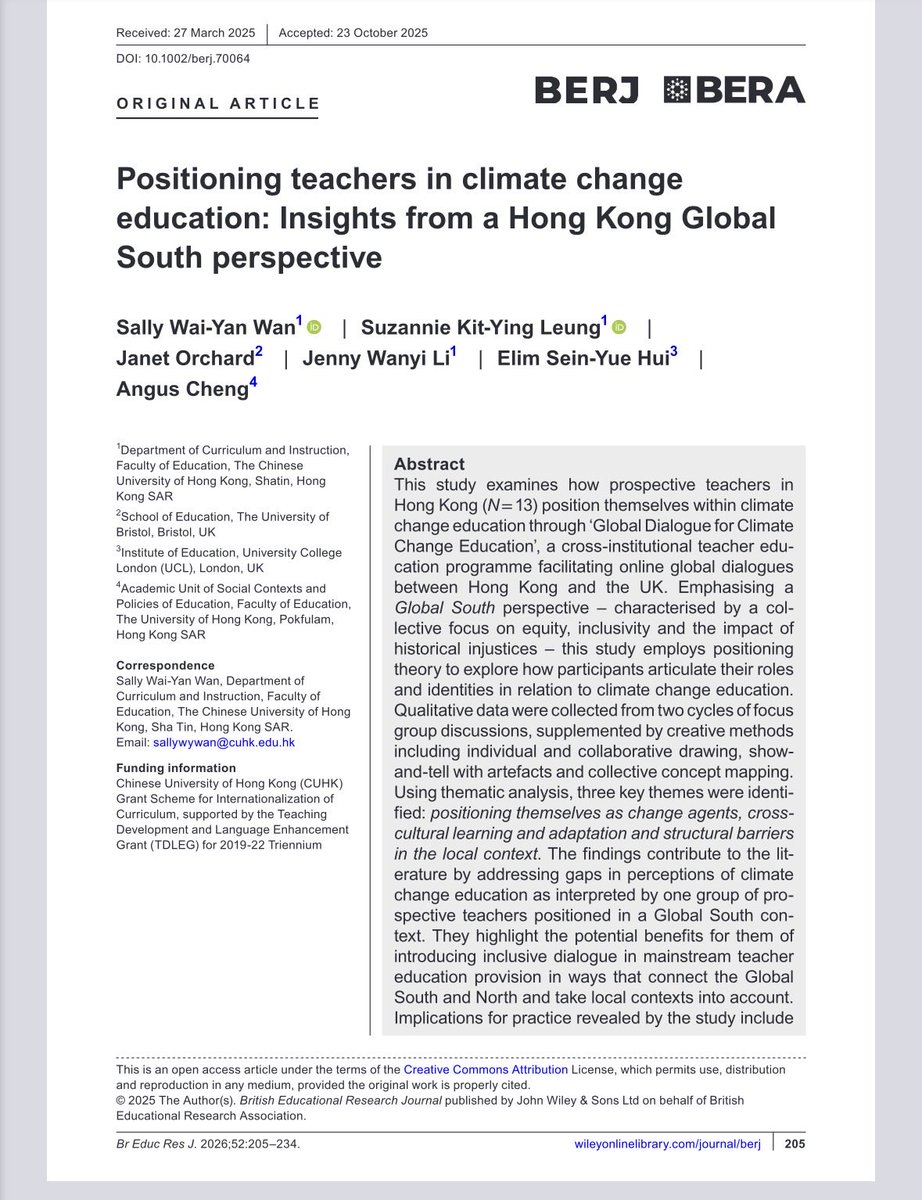 British Educational Research Journal tweet media