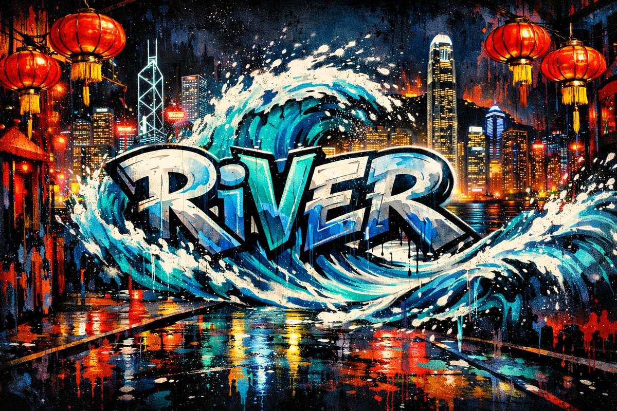 HK is just the beginning 🌊 .
Day one and never leaving. 
#River #satUSD
<a href="/River4fun/">River4FUN 🐝</a>
