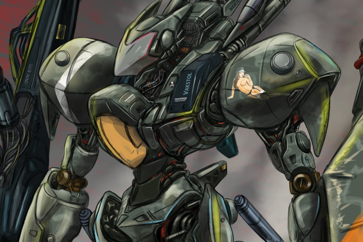 It took a lot of time to detail the torso but was fun.
八岐大蛇, The mecha Orochi is part of my personal project Makaze  #noseartqueen #八岐大蛇 #robot #mecha #digitalart #大蛇丸 #machine #peace #love #heavymetal #orochimaru #orochi #mecha #ferkad #sketch #メカ