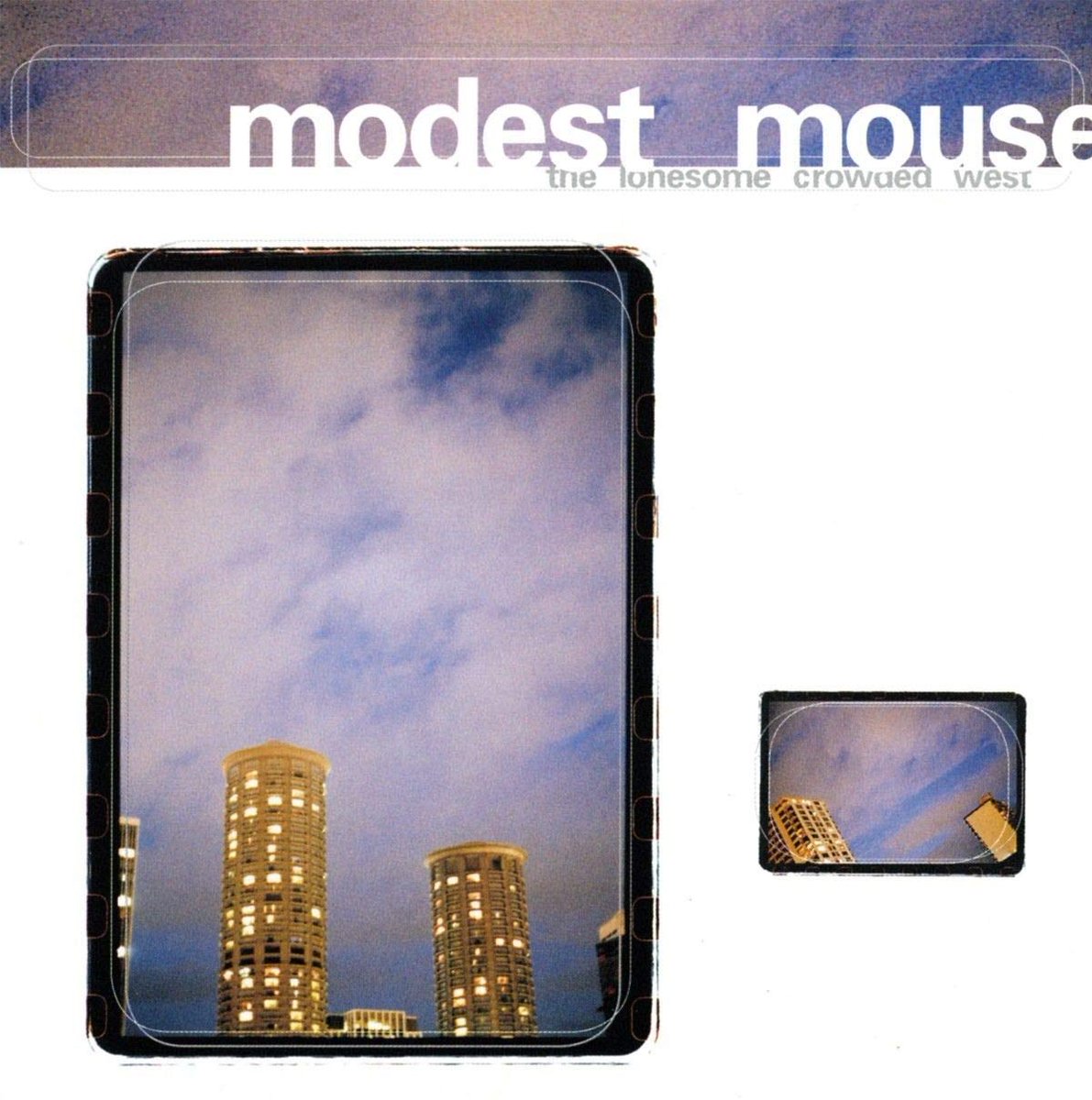 ming_hu's tweet photo. Modest Mouse’s The Lonesome Crowded West (1997) and Wilco’s Yankee Hotel Foxtrot (2002) share a striking visual connection: Seattle’s Westin towers and Chicago’s Marina City, two twin-tower covers that turn urban architecture into symbols of distance, density, and alienation. https://t.co/CySHvv4fy0