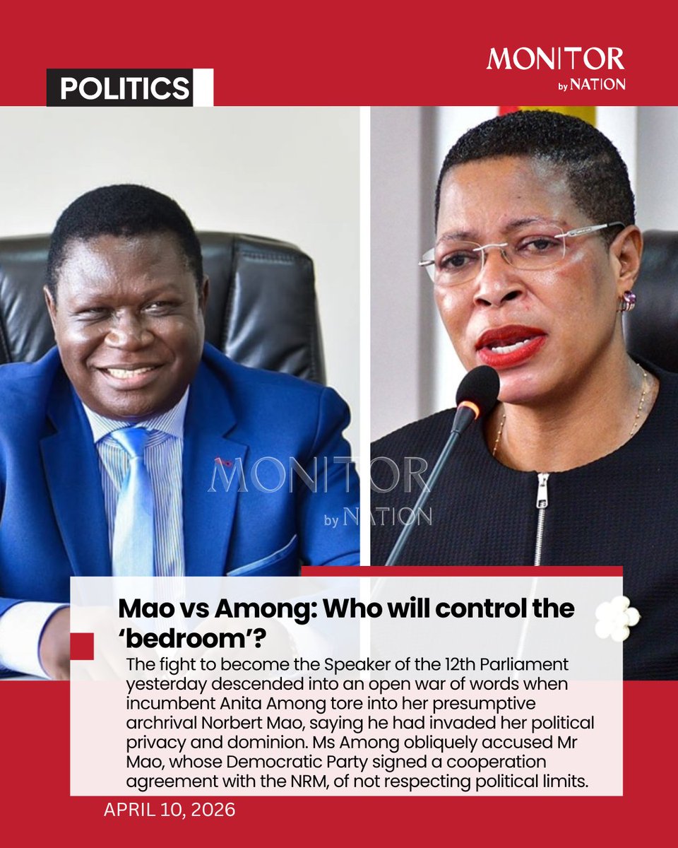 A fresh public spat between the two vying for the post of Speaker comes barely a day after Mr Museveni told the MPs-elect that the earlier decision by the NRM Central Executive Committee (CEC) to endorse Ms Among and her deputy, Mr Thomas Tayebwa, for another five-year term would