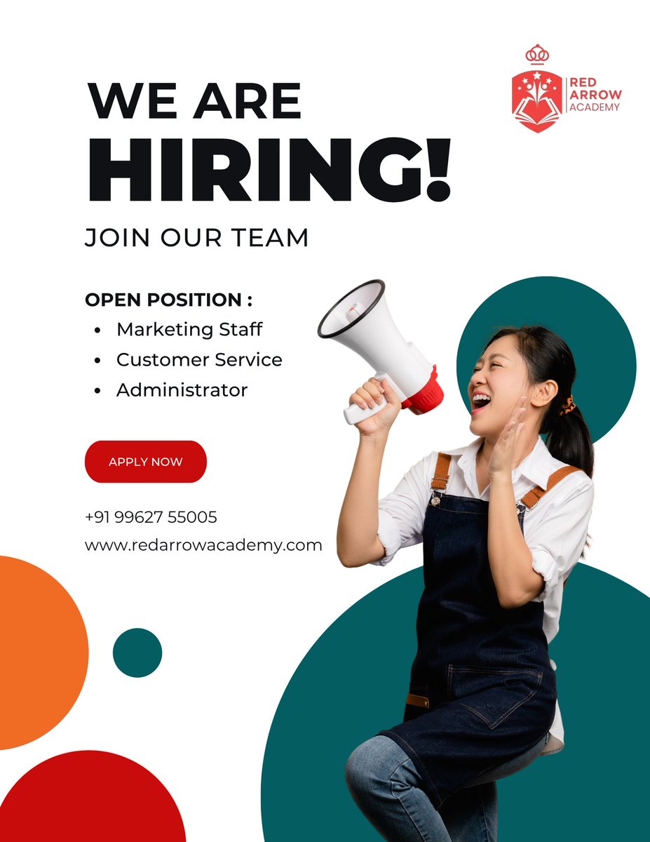 REDARRO75050695's tweet photo. We're Hiring! Join Our Team!
.
.
.
#NowHiring #WeAreHiring #redarrowacademy #JobOpportunity #CareerGrowth #JoinOurTeam #HiringAlert #DreamJob #WorkWithUs #JobOpening #jobsearch https://t.co/AMzZtfmlju