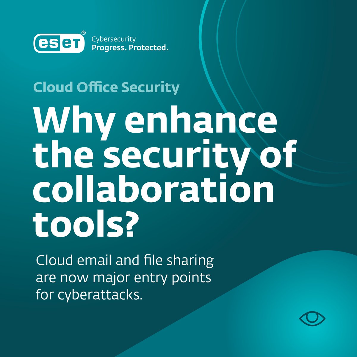 ESET_EA's tweet photo. Cloud email and file sharing have become prime targets for cyberattacks as businesses rely more heavily on collaboration tools.

Strengthening security is no longer optional. Download the Cloud Workload Security information booklet: https://t.co/bLXtgoovfi https://t.co/gJFZKbUimd