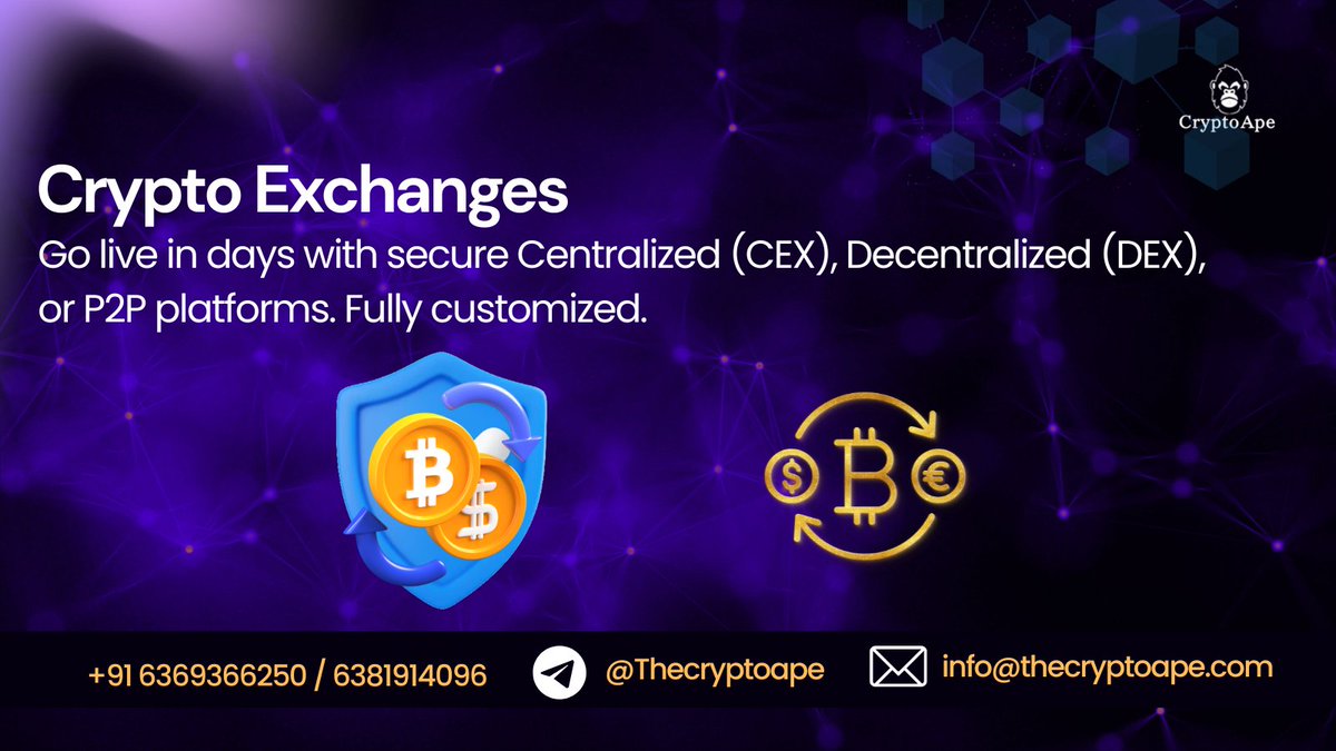 the_crypto_ape_'s tweet photo. Turn your ideas into a secure block chain product with CryptoApe

https://t.co/E4bF1Oat5q

#cryptoexchange #web3developer #defi #whitelabel #nft https://t.co/zxLeitadJv