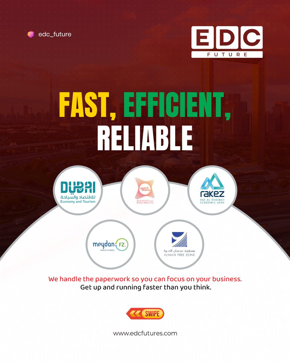 edcfuture's tweet photo. 3+ years of experience. One trusted partner for your business journey.From company setup to visas and bank accounts #BusinessSetupUAE #CompanyFormation #StartupDubai #EntrepreneurLife #GoldenVisa #FreeZoneBusiness #UAEBusiness
#indigitt #ownthedigitalfuture #indiandigitalhub https://t.co/tUZQAebIIQ