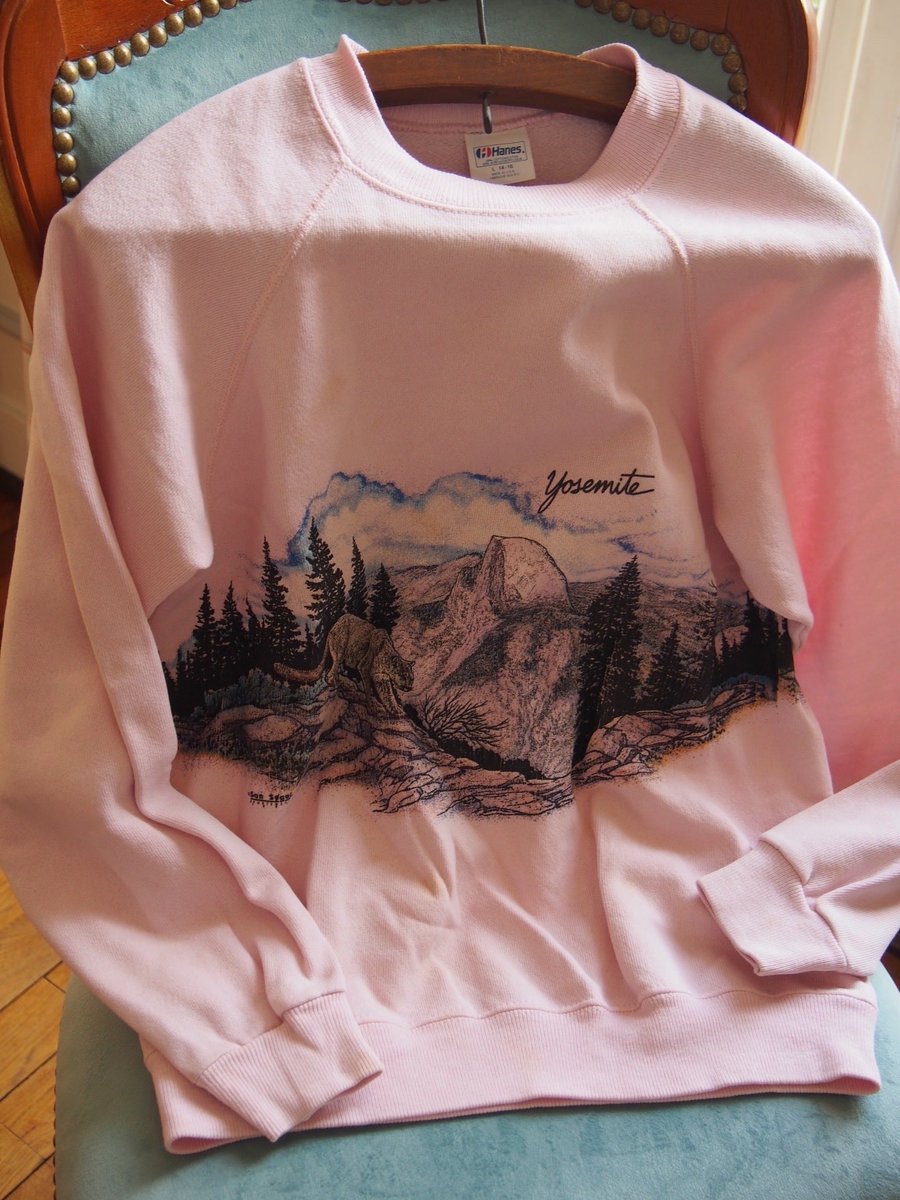 spacemoth_zoe's tweet photo. ⛰️
#fzarchives
旅立ったお気に入り
UK vintage
pink sweat shirts
前も後ろも脈々と続く山脈
樹々の形もどこかTWIN PEAKSを思い起こさせるドリーミィな一枚
(よくみるとチーターもいます)
🏔️⛰️🌲☕️🍩🎠🐆
#spacemoth
#fripierzoetrope
#ukvintage
#vintagesweatshirt https://t.co/ss6soVzuZP