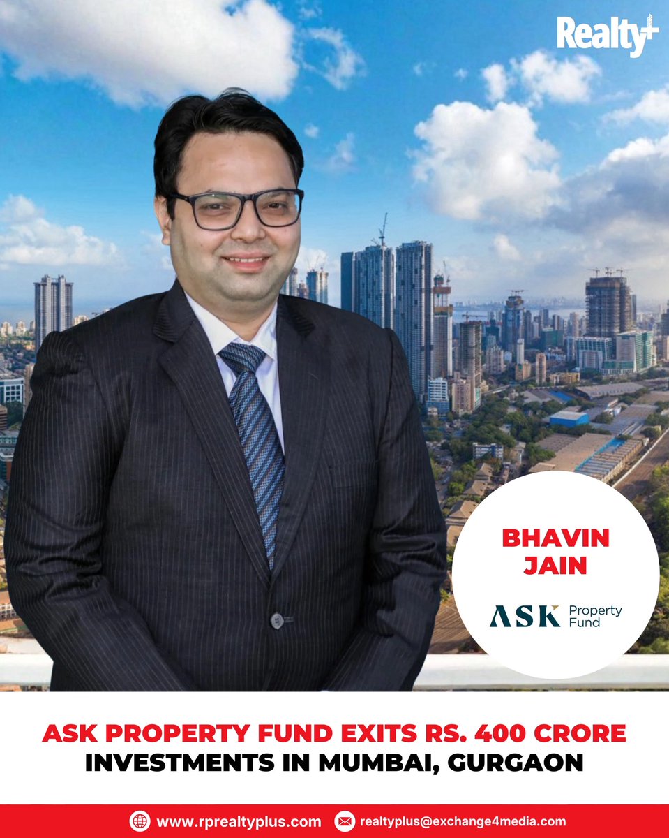 RPRealtyPlus's tweet image. ASK Property Fund exits ₹400 Cr investments in Mumbai &amp;amp; Gurgaon, delivering strong double-digit returns.

Strategic bets in high-demand micro-markets signal where smart capital is moving.

🔗 Read more: rprealtyplus.com/article/ask-pr…

#RealtyPlus #RealEstateIndia