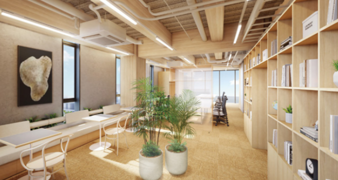 秋葉原に来月竣工！木材を活かしたセットアップオフィス🌳
3駅7路線利用可能な便利立地に、新築セットアップオフィスが間もなく登場です！
約30坪、会議室1室のシンプルなレイアウト。内装・インテリアに木材を使用した温かみのあるデザインが特徴です。