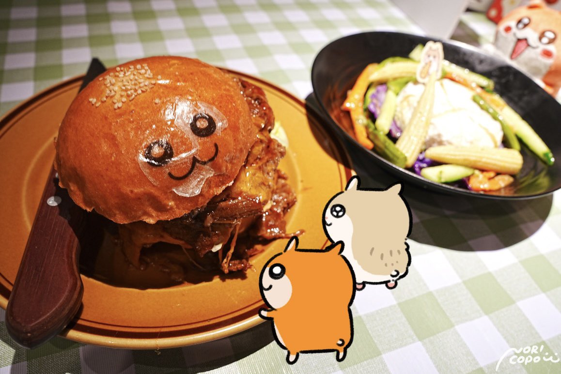 noporico's tweet photo. 残り３日……！！寂しいです！🍔
ぜひぜひ遊びにきてください🍔🌼
#クソハムちゃん https://t.co/Ejm9EDey4k