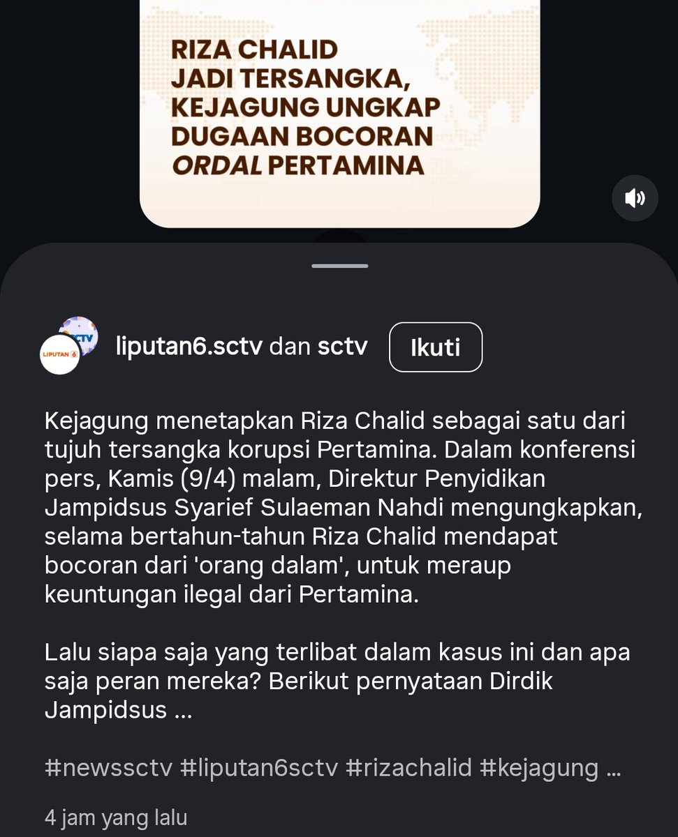 Sedapnya kalo punya ordal kan ya ? 
Riza Chalid bener-bener deh unstopable caranya cari duit.. 
Jadi tersangka buat kedua kalinya, sekarang di pusaran Pertamina. 

Kali terjerat unit bisnis yang dulunya dikelola oleh Petral, namun penetapan tersangka terbaru pada April 2026 ini