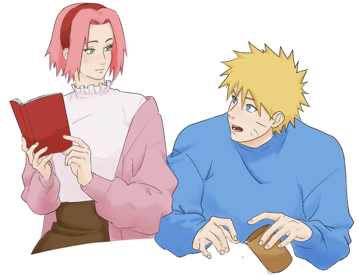 guitarfrozen's tweet photo. #Narusaku  📖☕️ https://t.co/WchshsuvXb